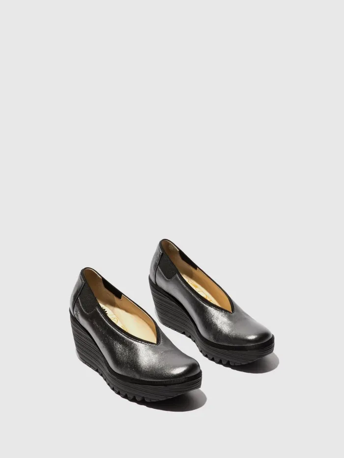 Slipon Shoes YOZA438FLY GRAPHITE Women Fly London Shoes