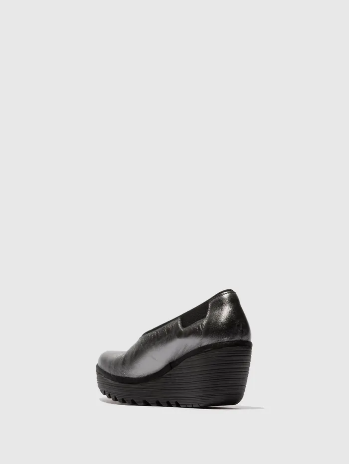 Slipon Shoes YOZA438FLY GRAPHITE Women Fly London Shoes