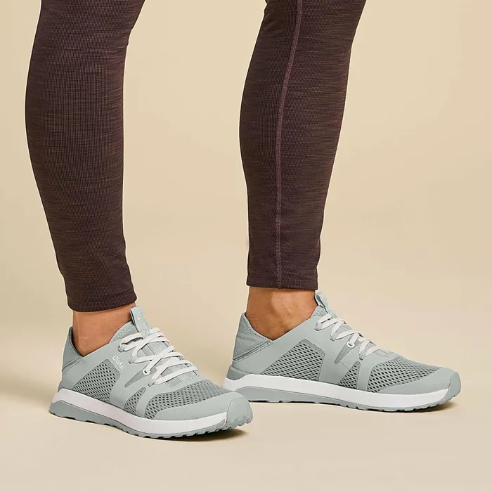 SlipOn Women Olukai Huia Athleisure Shoes 8211 Pale Grey