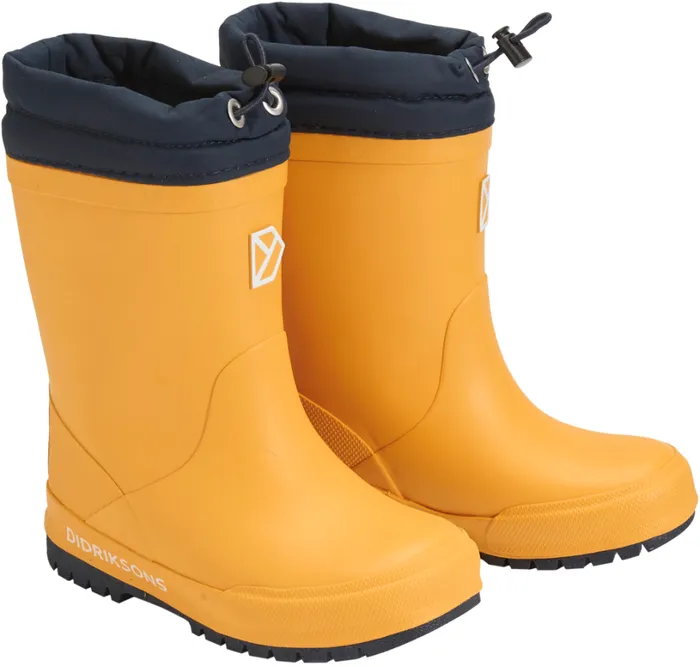 Slush Kids039 Boots Oat Yellow Kids Didriksons Rubber Boots