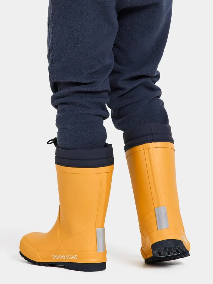 Slush Kids039 Boots Oat Yellow Kids Didriksons Rubber Boots