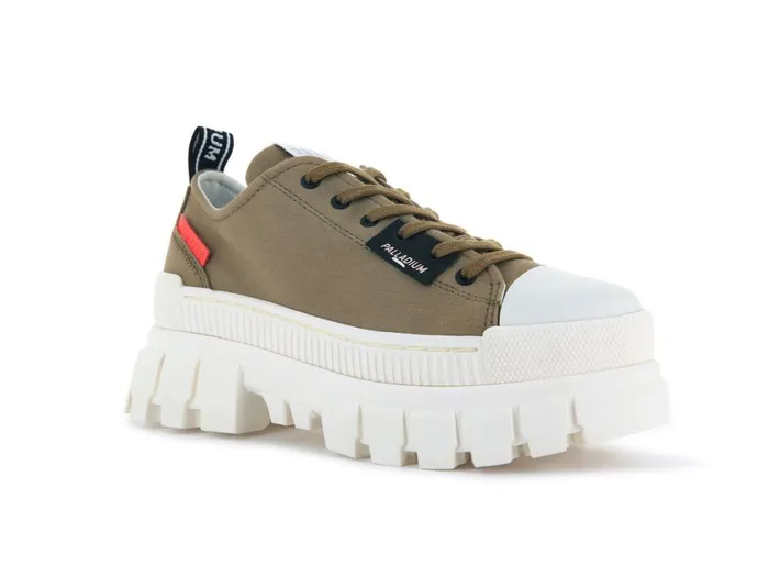Sneakers Women PALLADIUM REVOLT LO TX Olive Sneakers Women PALLADIUM REVOLT LO TX Olive