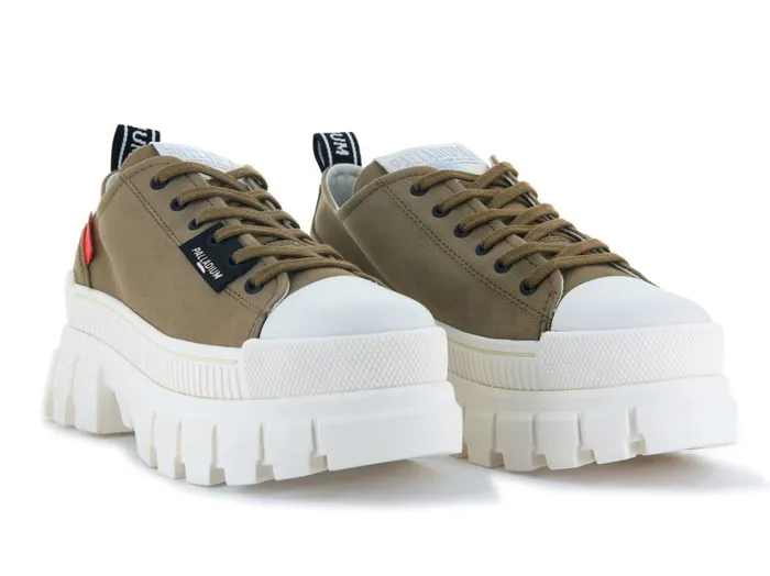 Sneakers Women PALLADIUM REVOLT LO TX Olive Sneakers Women PALLADIUM REVOLT LO TX Olive