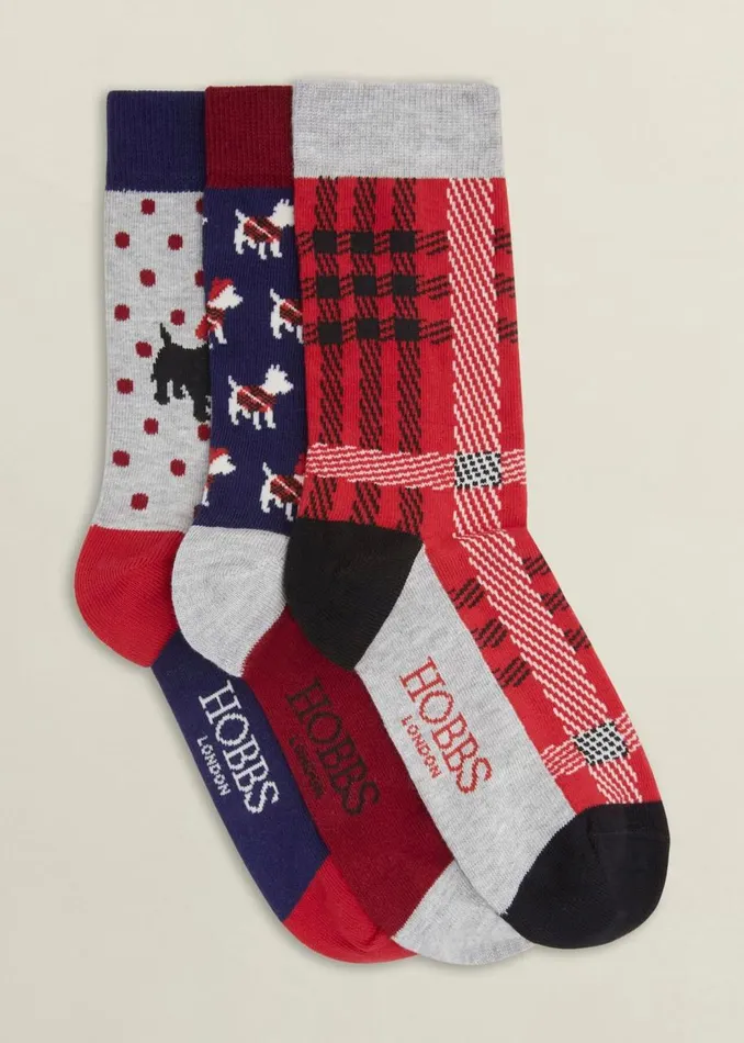 Socks and Tights Women HOBBS Westie Dog Sock Set Multi