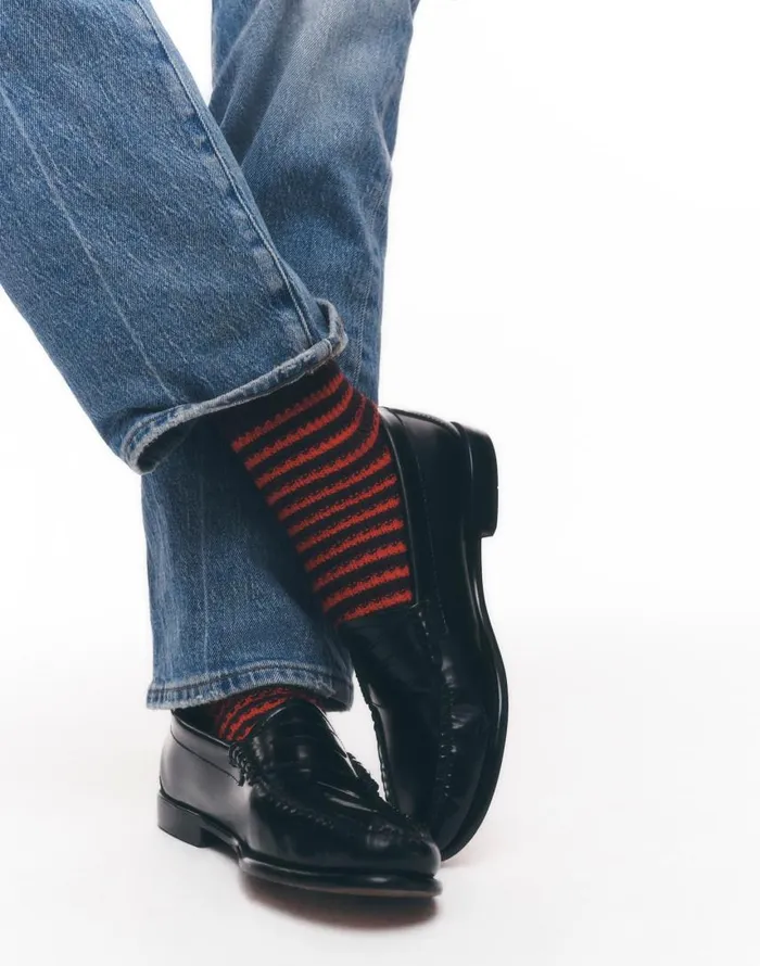 Socks Women Madewell WaffleKnit Ankle Socks Cabernet