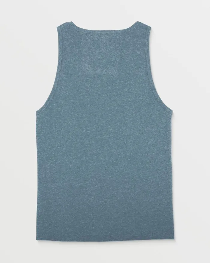 Solid Heather Tank 8211 Stormy Blue Mens Volcom Hiking