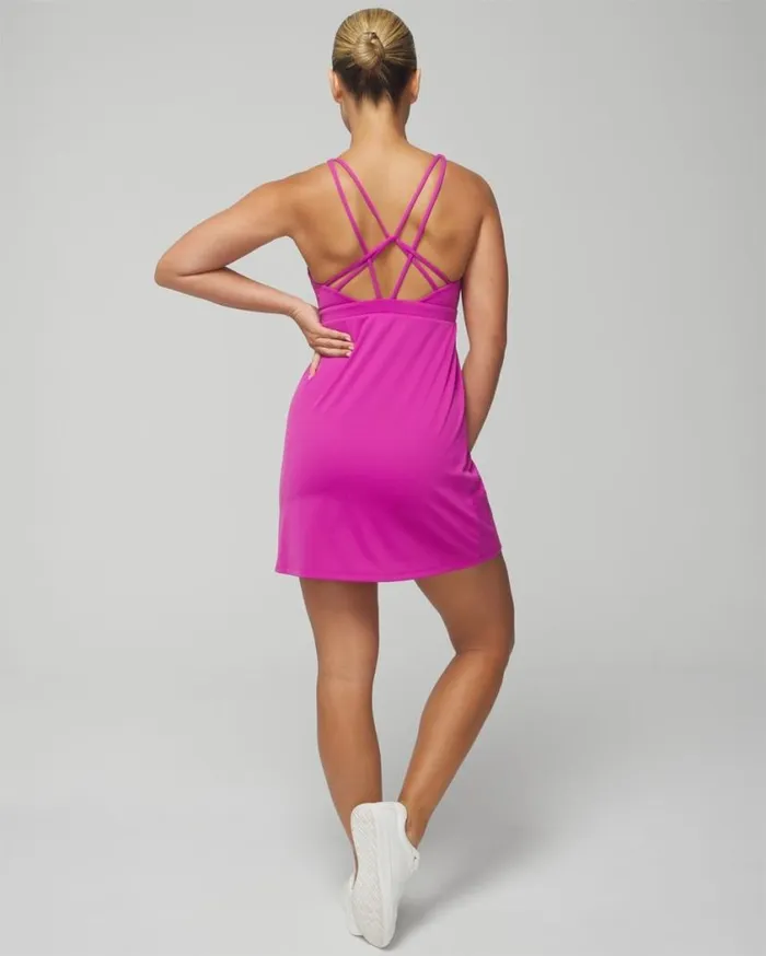 Soma 247 Strappy Back Sport Dress Limelight Women Short Dresses