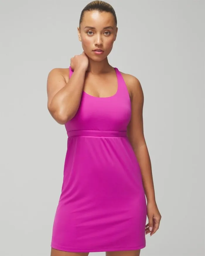 Soma 247 Strappy Back Sport Dress Limelight Women Short Dresses