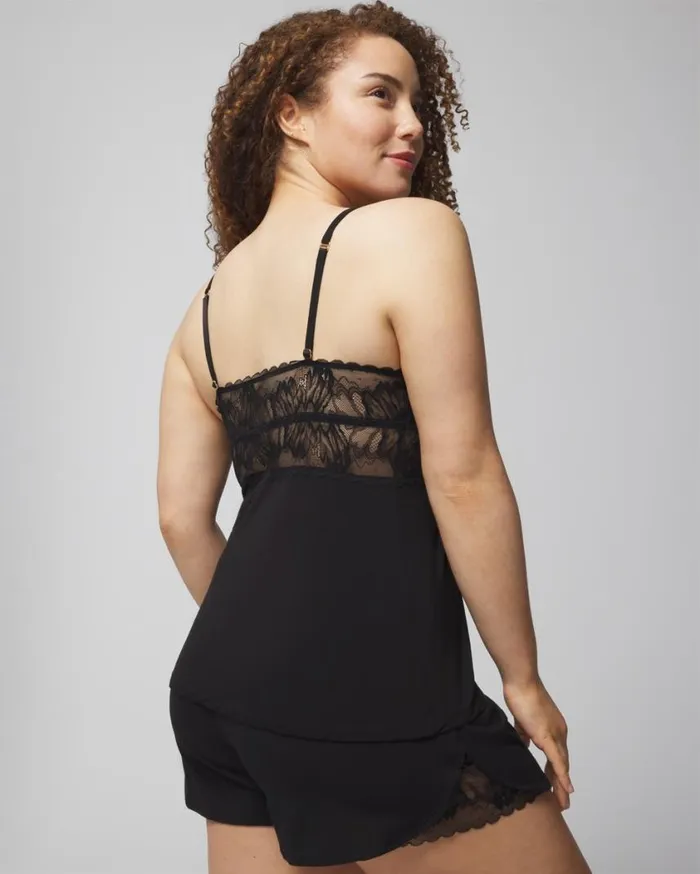 Soma Cool Nights Cami With Plunge Necklline Nightfall Navy Women Lingerie