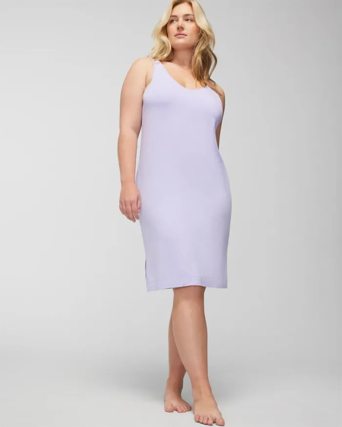 Soma Cool Nights LaceTrim Midi Chemise Wild Lavender Women Matching Sets and Separates Soma Cool Nights LaceTrim Midi Chemise Wild Lavender Women Matching Sets and Separates