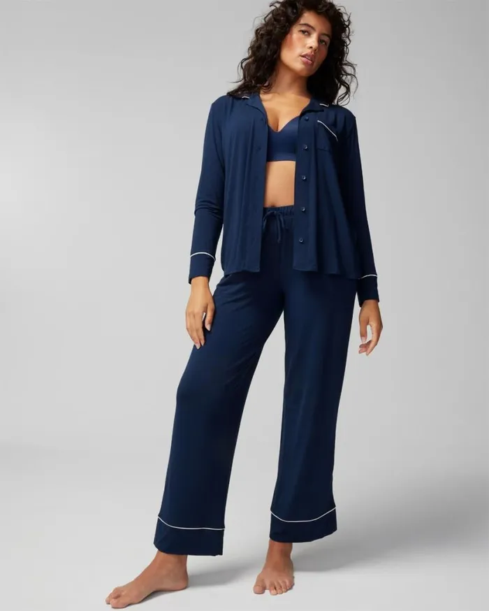 Soma Cool Nights Pajama Pants Nightfall Navy Women Matching Sets and Separates Soma Cool Nights Pajama Pants Nightfall Navy Women Matching Sets and Separates