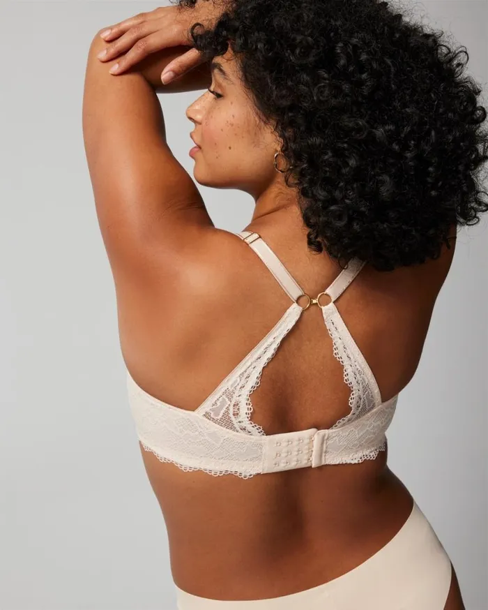 Soma Embraceable PushUp Bra With Lace Pale Sand Women Bras