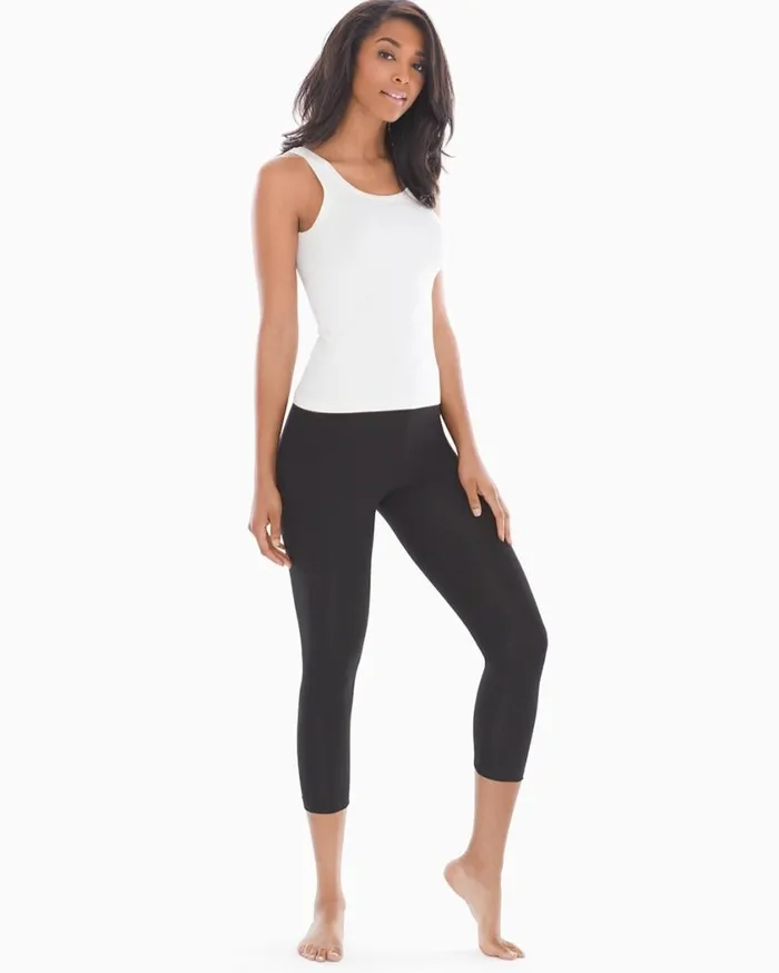 Soma Essential Crop Leggings Black Women Bottoms