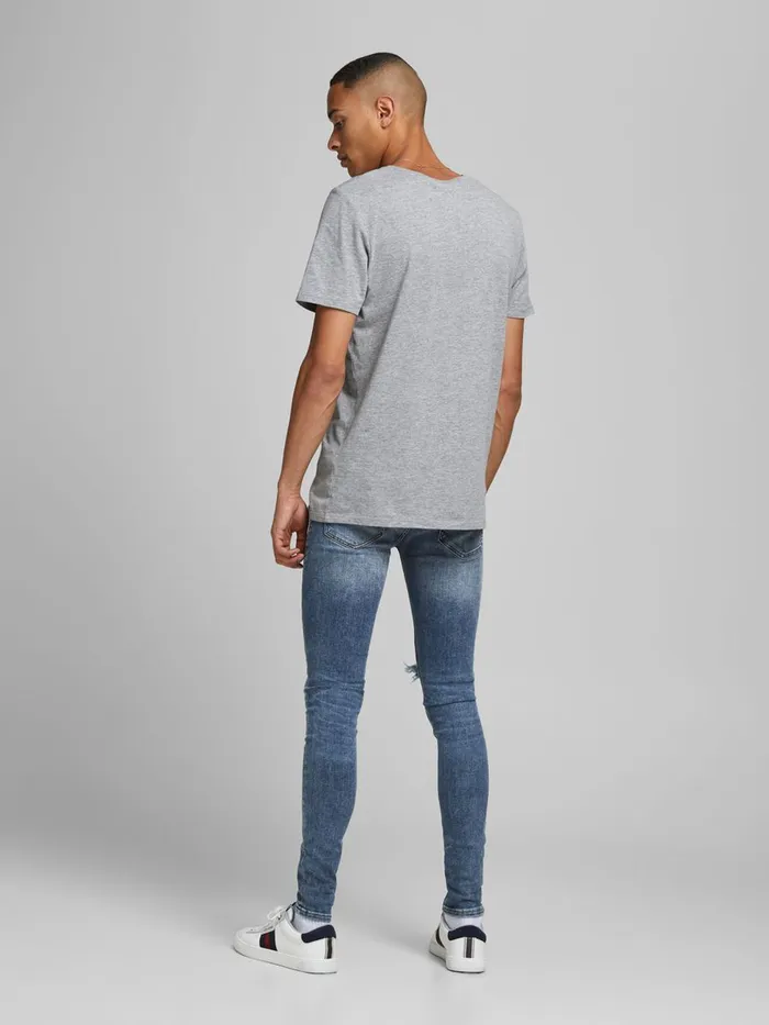 Spray On Jeans JACK and JONES Mens TOM ORIGINAL AM 171 50SPS SKINNY FIT JEANS Blue Blue Denim