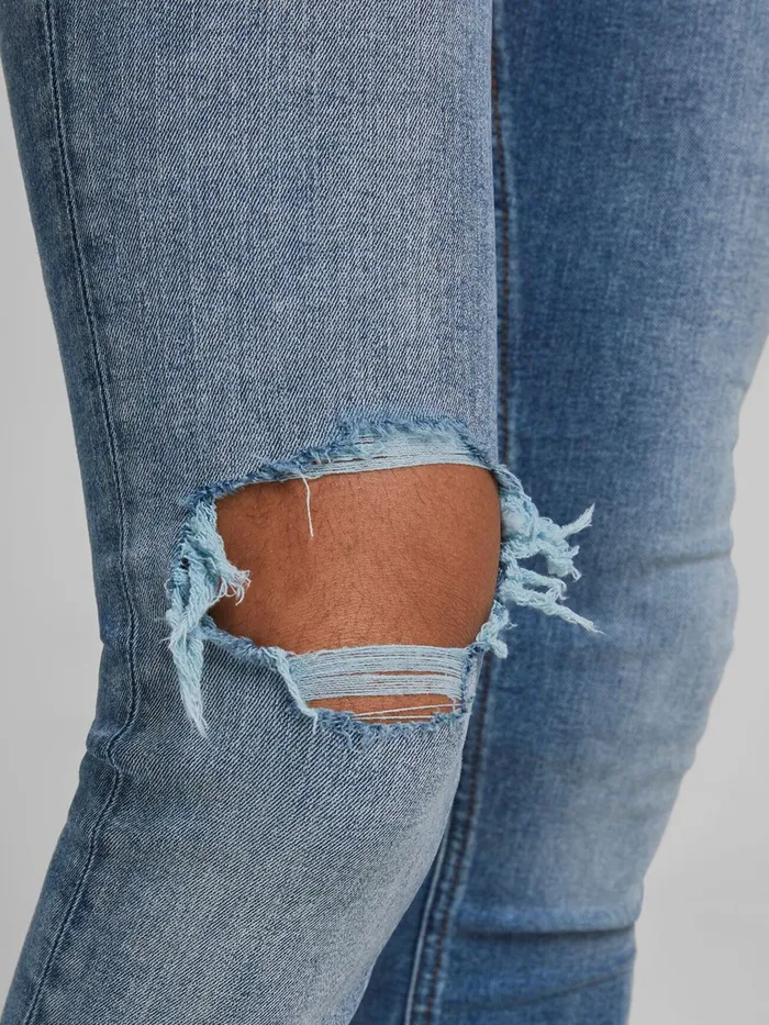 Spray On Jeans JACK and JONES Mens TOM ORIGINAL AM 171 50SPS SKINNY FIT JEANS Blue Blue Denim