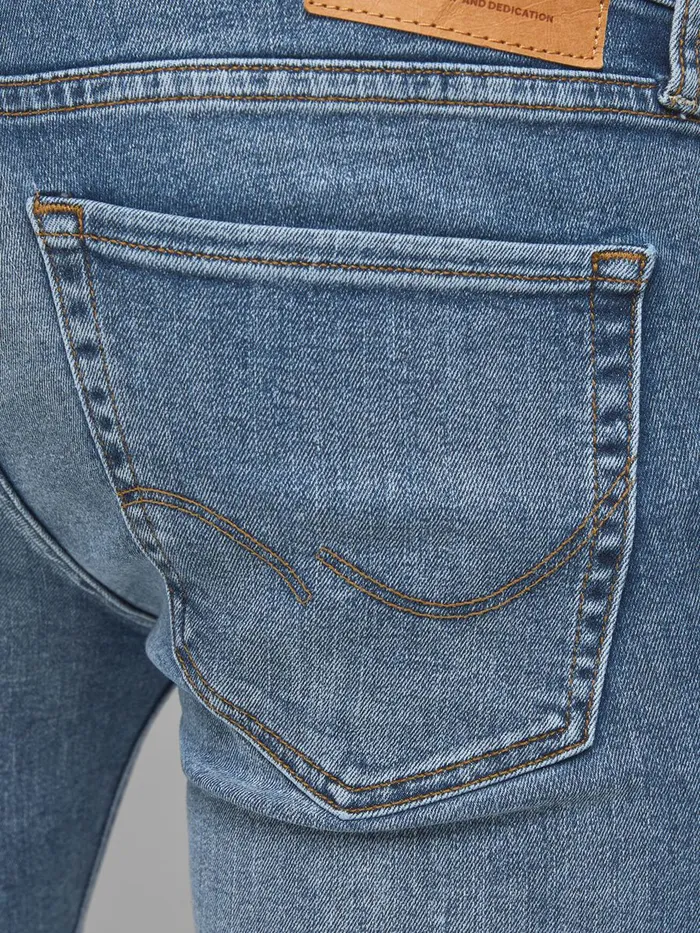 Spray On Jeans JACK and JONES Mens TOM ORIGINAL AM 171 50SPS SKINNY FIT JEANS Blue Blue Denim