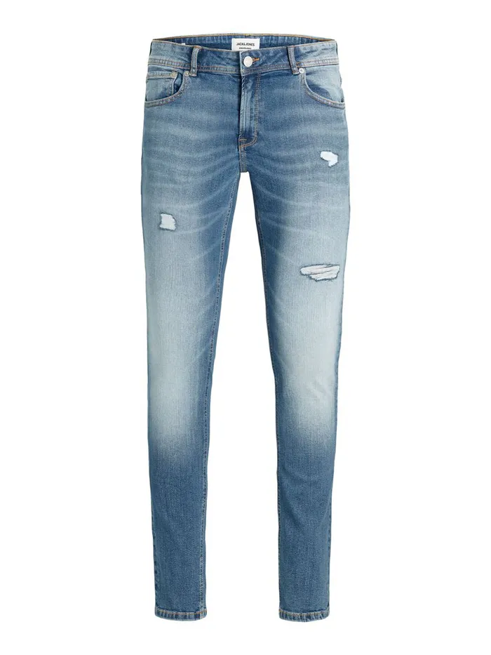 Spray On Jeans JACK and JONES Mens TOM ORIGINAL NA 417 SKINNY FIT JEANS Blue Blue Denim