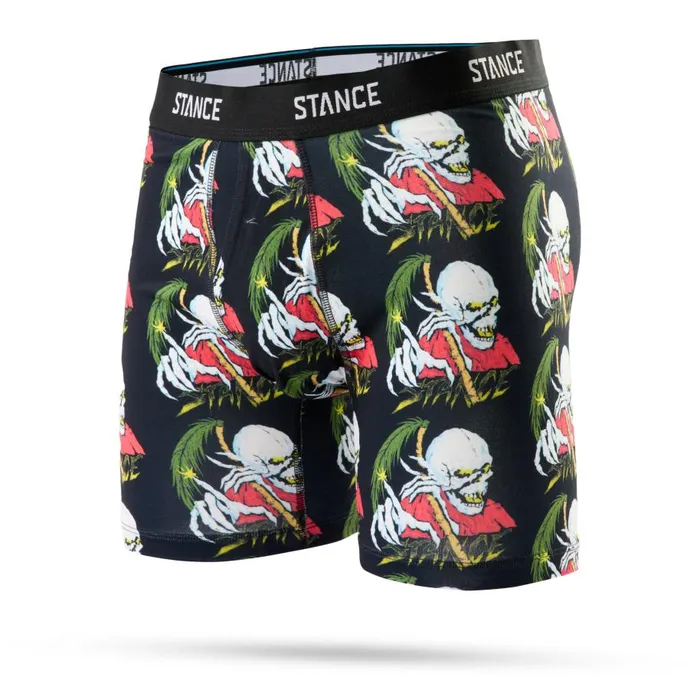Stance Poly Boxer Brief Palm Slayer 8211 Black Men Stance Boxers and Briefs