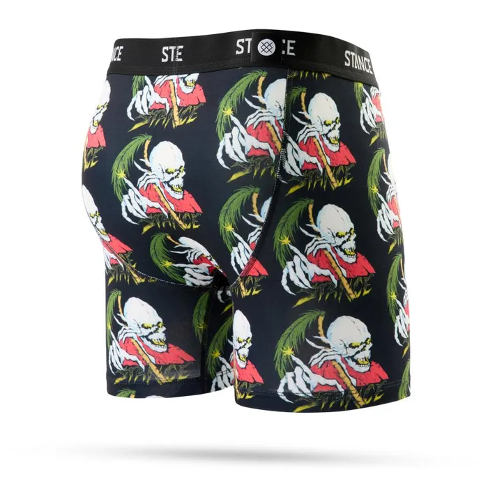 Stance Poly Boxer Brief Palm Slayer 8211 Black Men Stance Boxers and Briefs