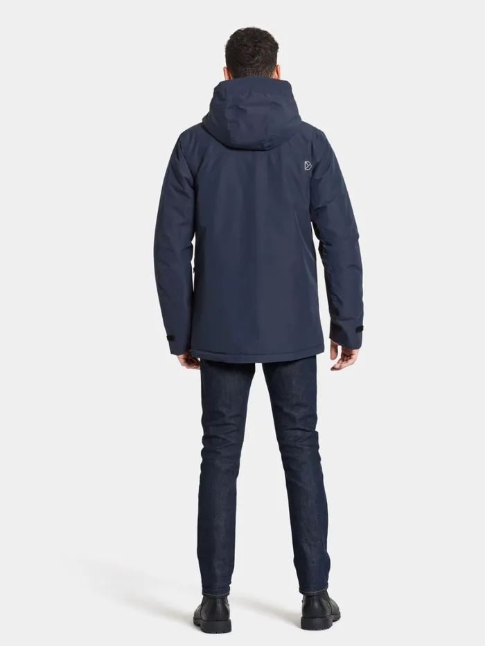 Stefan Jacket Dark Night Blue Men Didriksons Insulated Jackets