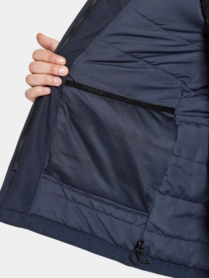 Stefan Jacket Dark Night Blue Men Didriksons Insulated Jackets