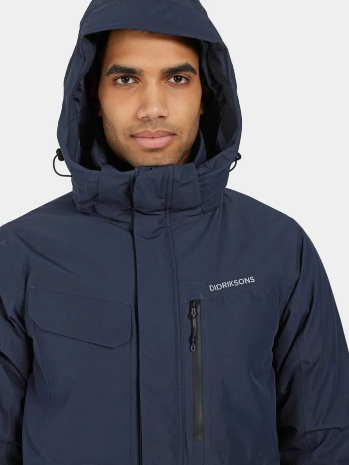 Stefan Jacket Dark Night Blue Men Didriksons Insulated Jackets