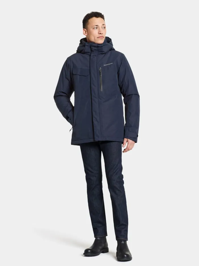 Stefan Jacket Dark Night Blue Men Didriksons Insulated Jackets
