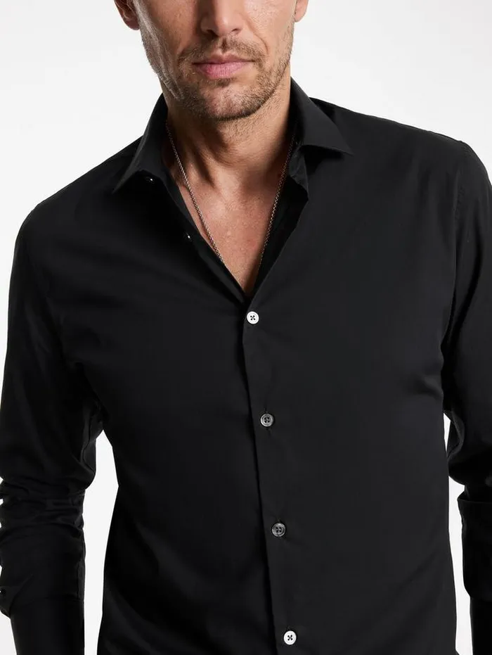 STELLA DRESS SHIRT Black Men John Varvatos Shirts