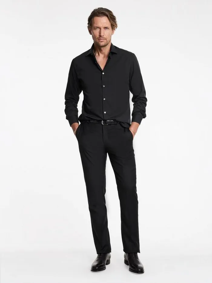 STELLA DRESS SHIRT Black Men John Varvatos Shirts