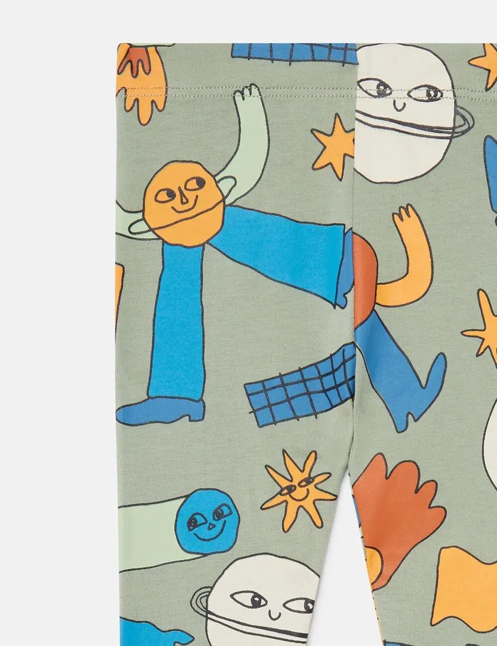 Stella McCartney Baby Boys Kids Space Print Leggings Multicolor Green Stella McCartney Baby Boys Kids Space Print Leggings Multicolor Green