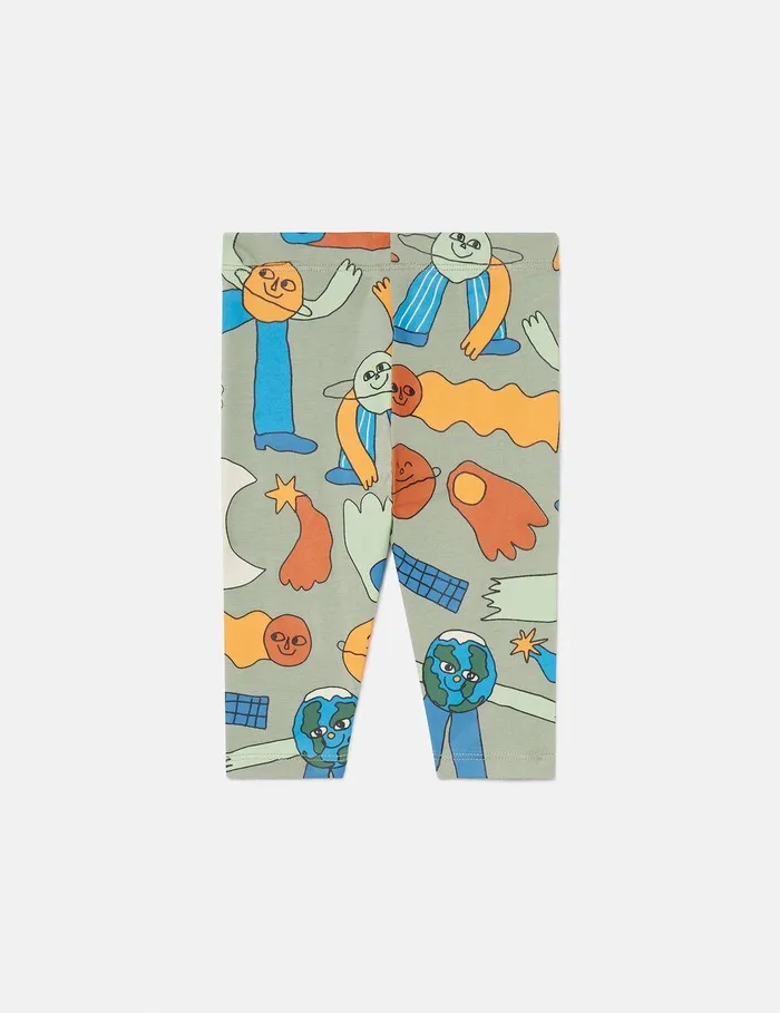 Stella McCartney Baby Boys Kids Space Print Leggings Multicolor Green Stella McCartney Baby Boys Kids Space Print Leggings Multicolor Green