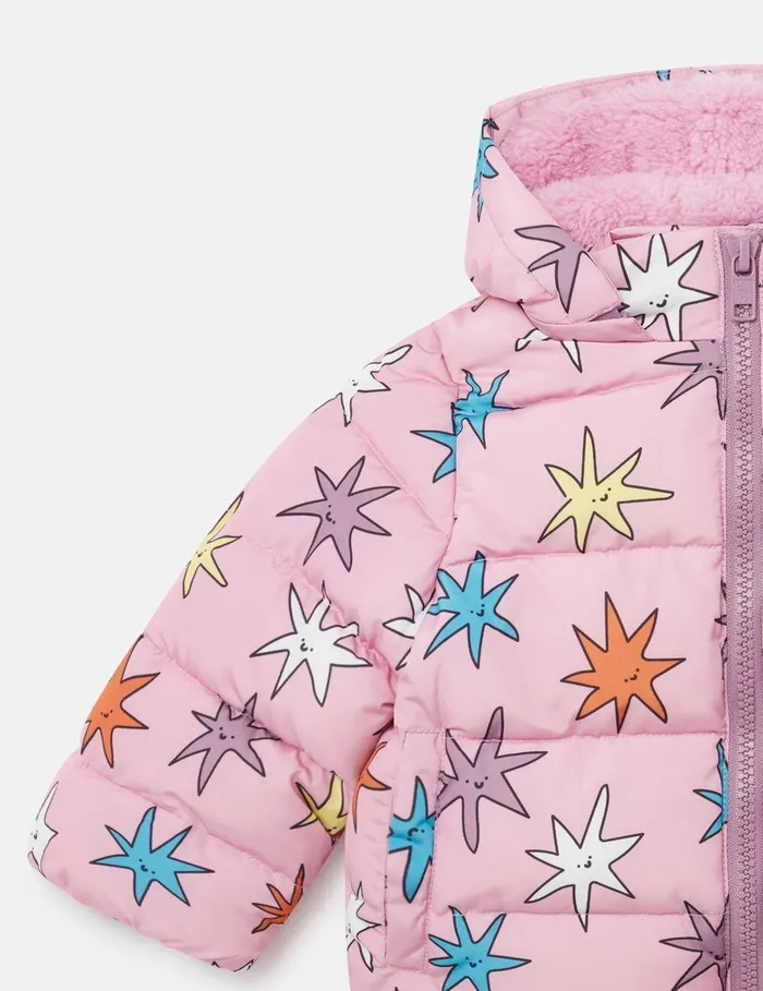 Stella McCartney Baby Girls Kids Bright Stars Puffer Coat Multicolor Pink Stella McCartney Baby Girls Kids Bright Stars Puffer Coat Multicolor Pink