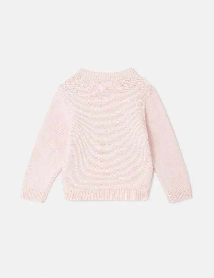 Stella McCartney Baby Girls Kids Star Embroidered Sweater Pink Stella McCartney Baby Girls Kids Star Embroidered Sweater Pink
