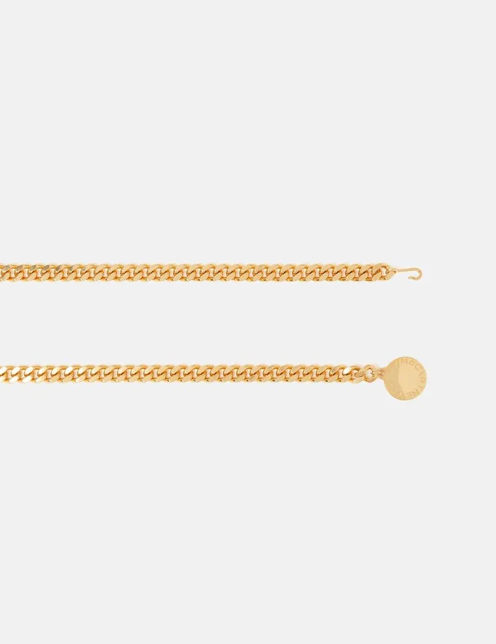 Stella McCartney Belts Women Falabella Chain Belt Metallic Gold Stella McCartney Belts Women Falabella Chain Belt Metallic Gold