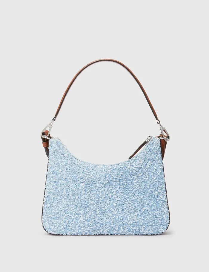 Stella McCartney Crossbody Bags Women Logo Denim Boucl Crossbody Shoulder Bag Light Blue Stella McCartney Crossbody Bags Women Logo Denim Boucl Crossbody Shoulder Bag Light Blue