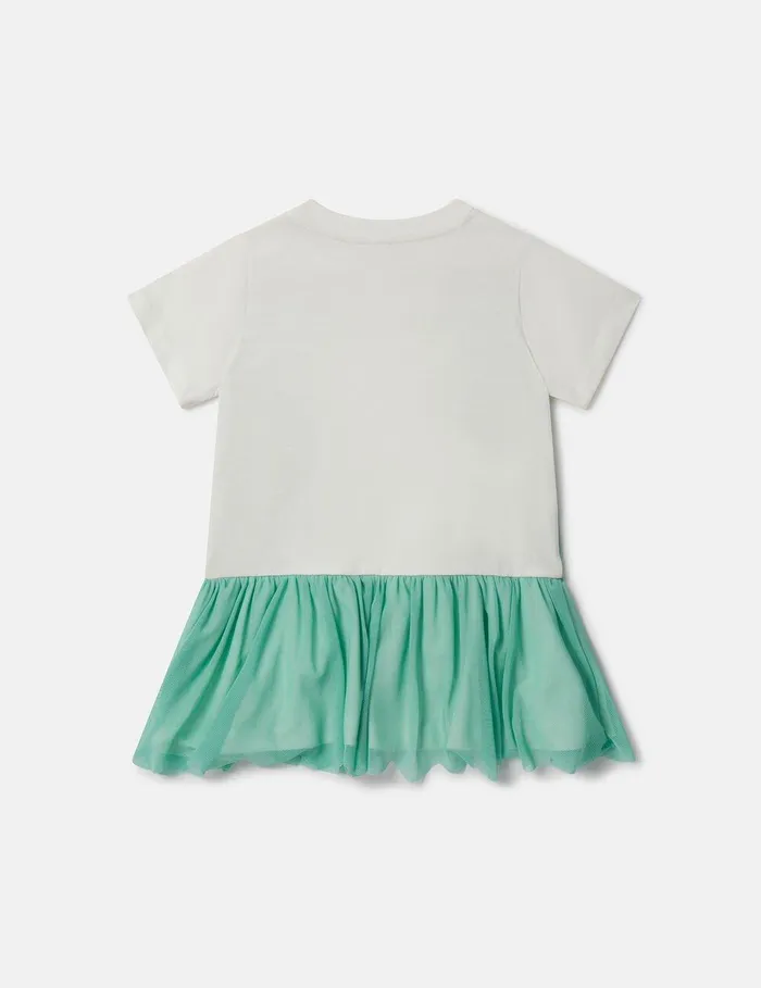 Stella McCartney Dresses and Jumpsuits Kids Double Seahorse Print TShirt Dress Whitegreen Stella McCartney Dresses and Jumpsuits Kids Double Seahorse Print TShirt Dress Whitegreen