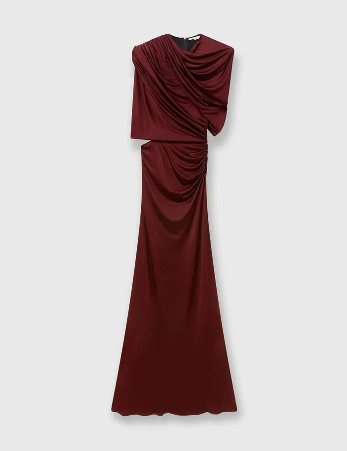 Stella McCartney Dresses Women WrapOver Maxi Dress Dark Cherry