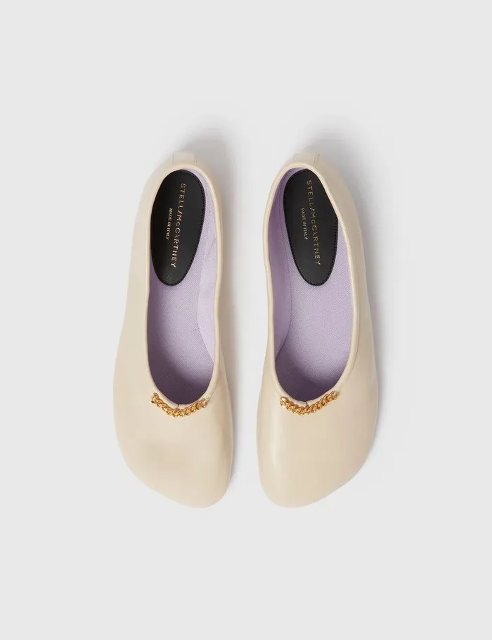 Stella McCartney Flats Women Ryder Ballet Flats Vanilla Stella McCartney Flats Women Ryder Ballet Flats Vanilla