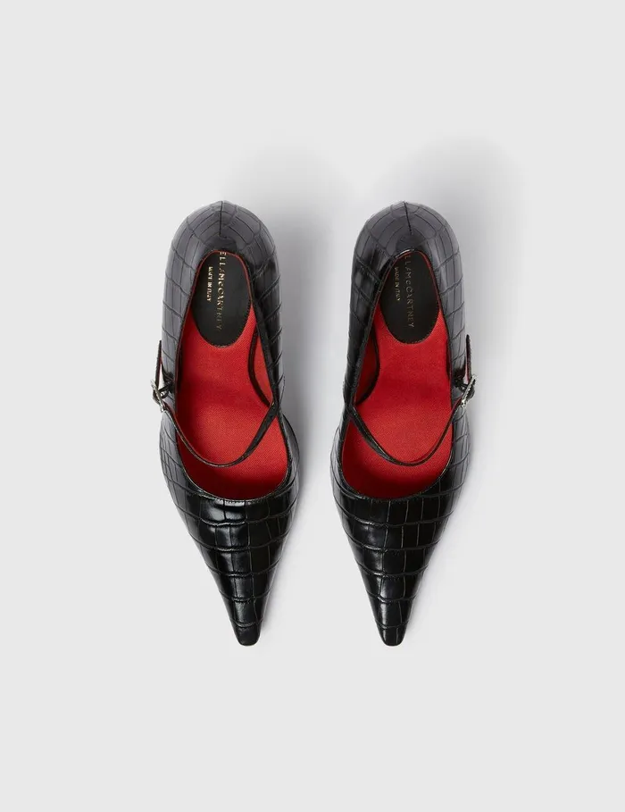 Stella McCartney Heels Women Elsa PointedToe Pump Black Stella McCartney Heels Women Elsa PointedToe Pump Black