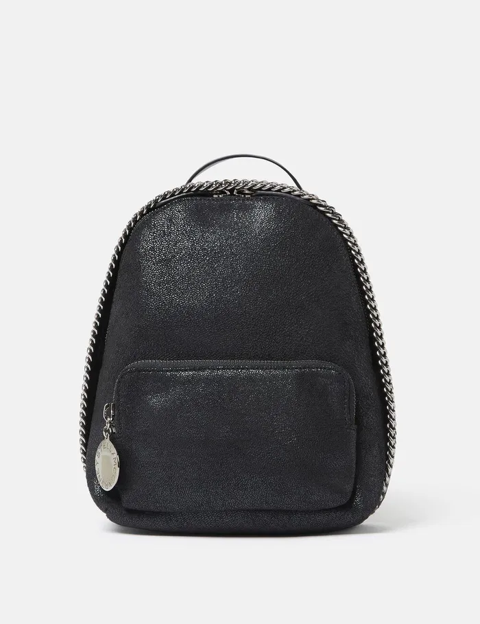 Stella McCartney Iconic Falabella Women Falabella Mini Backpack Midnight Black Stella McCartney Iconic Falabella Women Falabella Mini Backpack Midnight Black