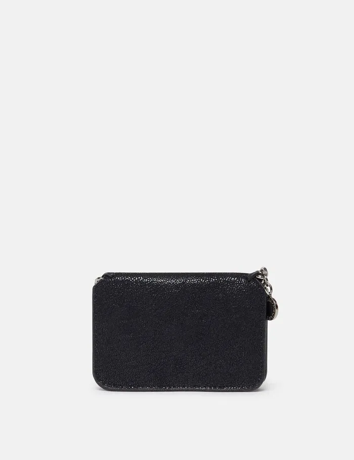 Stella McCartney Iconic Falabella Women Falabella Zipper Cardholder Pitch Black Stella McCartney Iconic Falabella Women Falabella Zipper Cardholder Pitch Black
