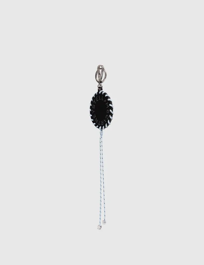 Stella McCartney Keyring And Charms Women Logo Keychain Black Stella McCartney Keyring And Charms Women Logo Keychain Black