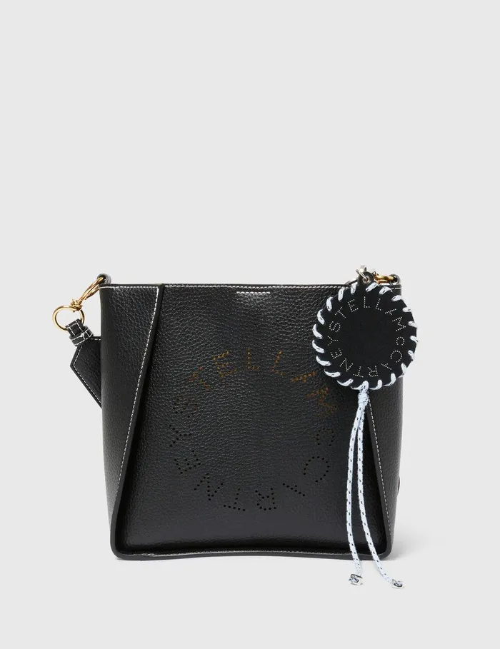 Stella McCartney Keyring And Charms Women Logo Keychain Black Stella McCartney Keyring And Charms Women Logo Keychain Black