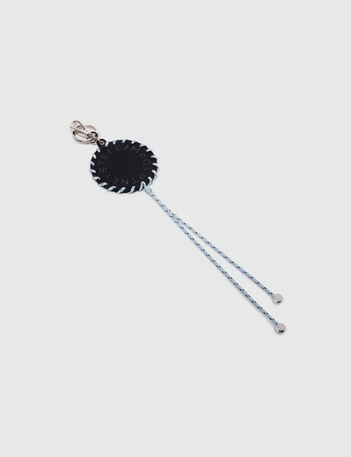 Stella McCartney Keyring And Charms Women Logo Keychain Black Stella McCartney Keyring And Charms Women Logo Keychain Black