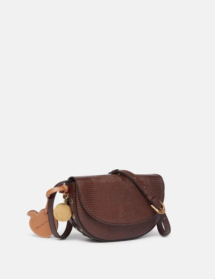 Stella McCartney Mini Bags And Clutches Women Frayme ScaleEmbossed Shoulder Bag Chocolate Brown Stella McCartney Mini Bags And Clutches Women Frayme ScaleEmbossed Shoulder Bag Chocolate Brown