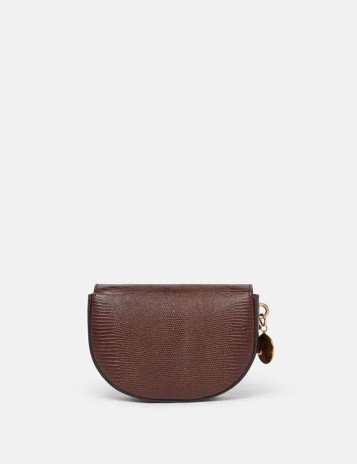 Stella McCartney Mini Bags And Clutches Women Frayme ScaleEmbossed Shoulder Bag Chocolate Brown Stella McCartney Mini Bags And Clutches Women Frayme ScaleEmbossed Shoulder Bag Chocolate Brown