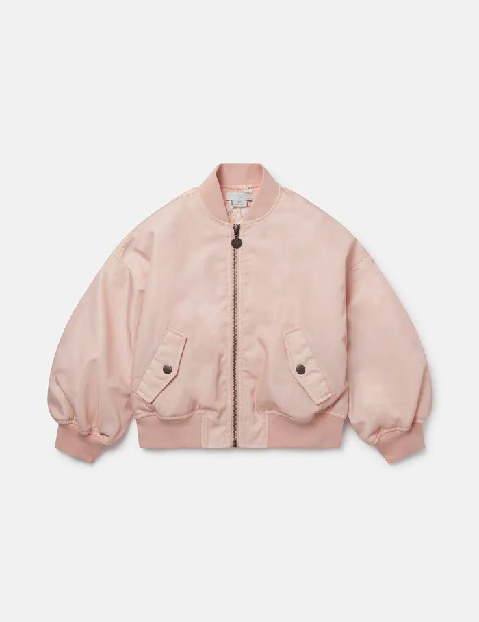 Stella McCartney Outerwear Kids Classic Bomber Jacket Pink