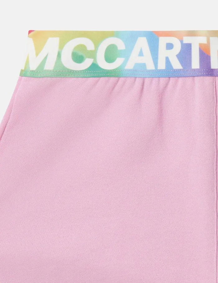 Stella McCartney Pants and Shorts Kids Logo Tape Shorts Pink Stella McCartney Pants and Shorts Kids Logo Tape Shorts Pink