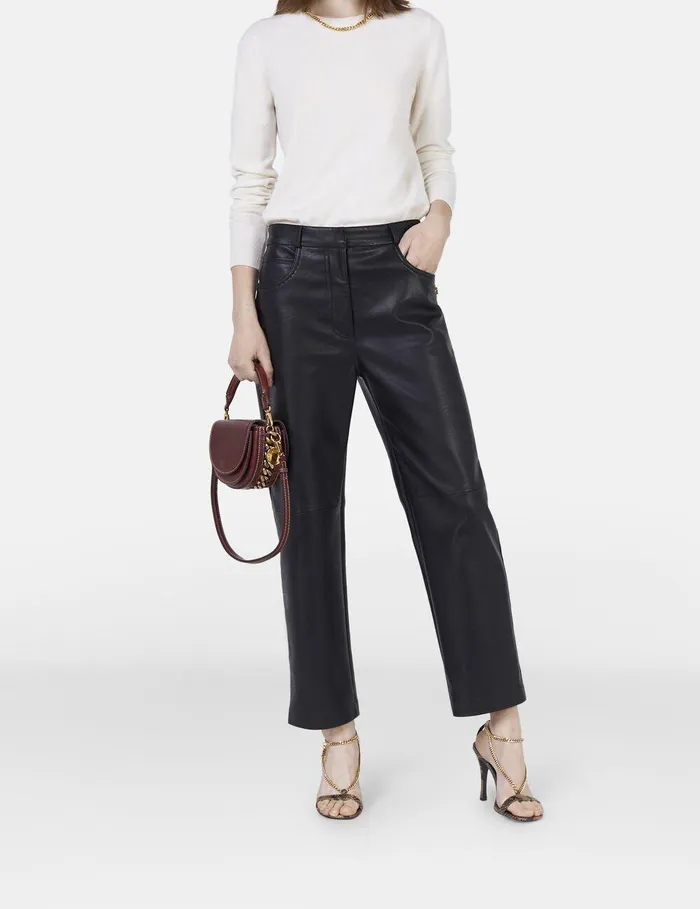 Stella McCartney Pants And Shorts Women Stella Iconics Alter Mat Straight Leg Trousers Black Stella McCartney Pants And Shorts Women Stella Iconics Alter Mat Straight Leg Trousers Black