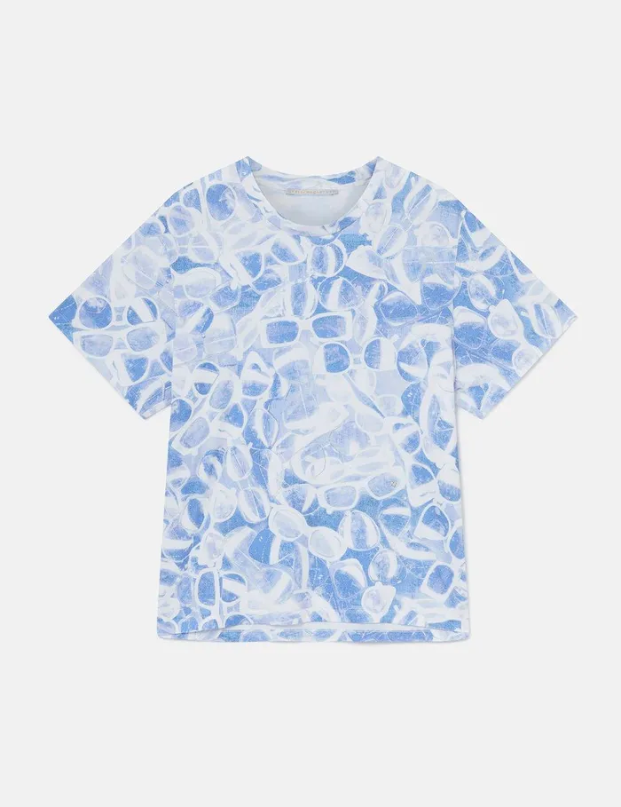 Stella McCartney Shirts And Tops Women Sunglasses Print Boxy TShirt Multicolor 1 Stella McCartney Shirts And Tops Women Sunglasses Print Boxy TShirt Multicolor 1